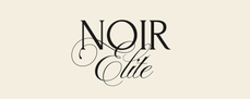 Logo for 'Noir Elite' on a beige background